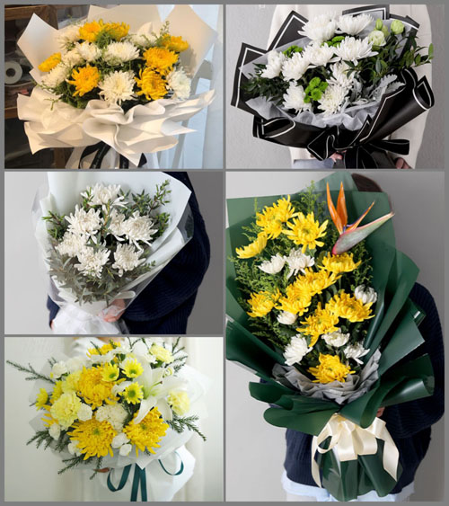 广东湛江市廉江市青平镇木高山村白事花束代送